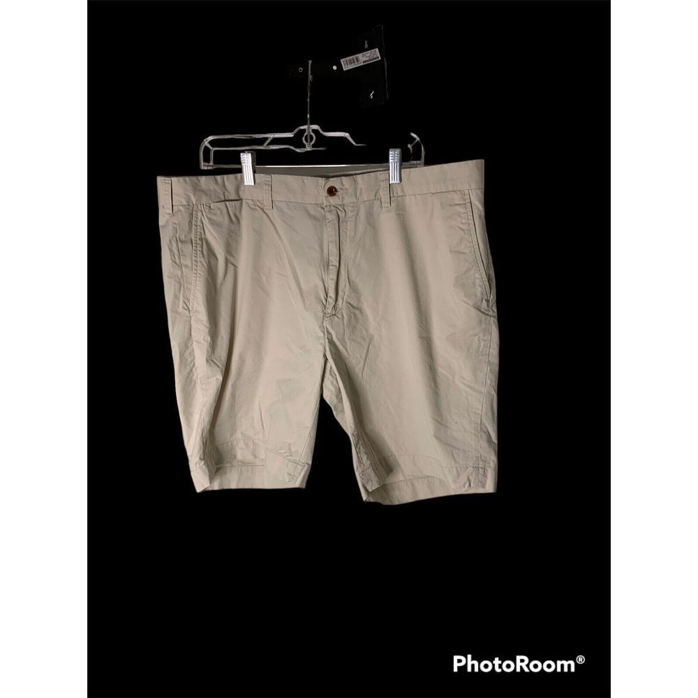 Polo‎ Ralph Lauren Flat Front TAN BEIGE Classic Fit 9"  Shorts Sz 40 Pima Cotton